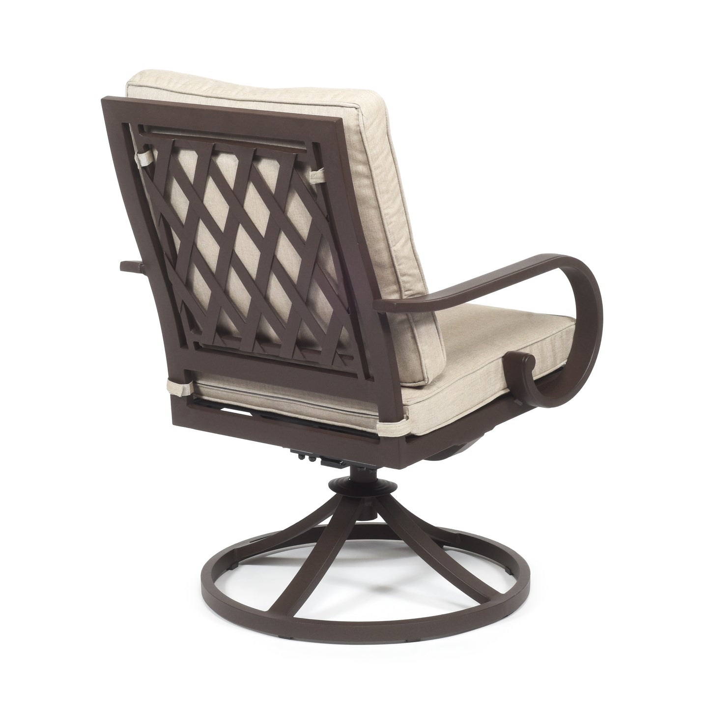 Sedona Swivel Rocker Dining Chair Cast Ash Fabric Back, image 3