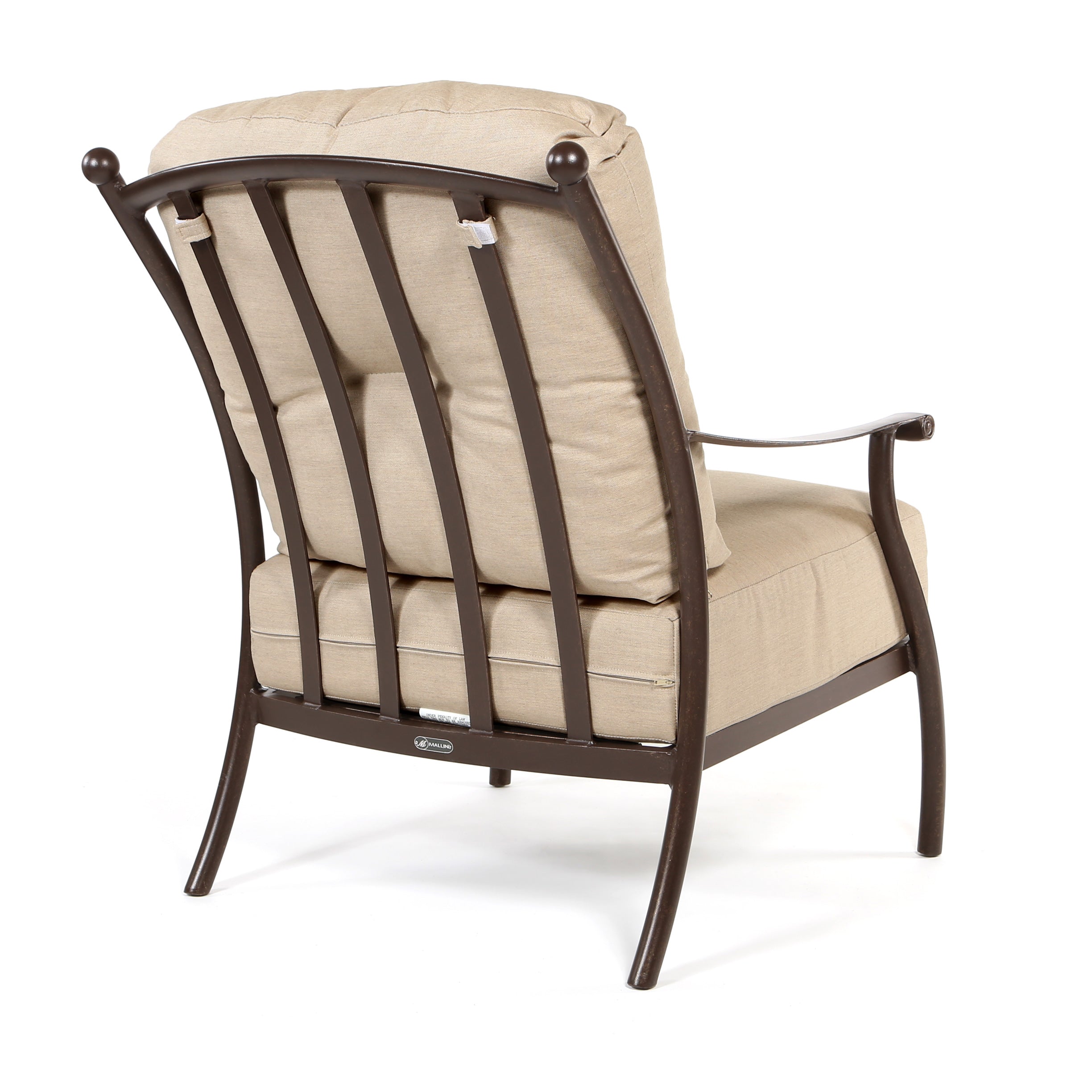 Seville Lounge Chair Asgard Walnut Fabric Back