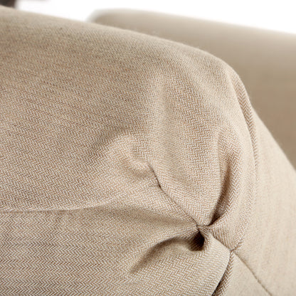 
                  Seville Swivel Rocker Dining Chair Asgard Walnut Fabric Detail - Image 3
                