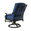 Seville Swivel Rocker Dining Chair Bayside Cabana Fabric Back