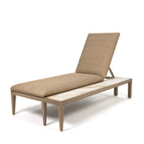 Siena Chaise Lounge Barley Weave Alabaster Table