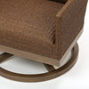 Siena Swivel Rocker Club Chair Cedar Weave Detail