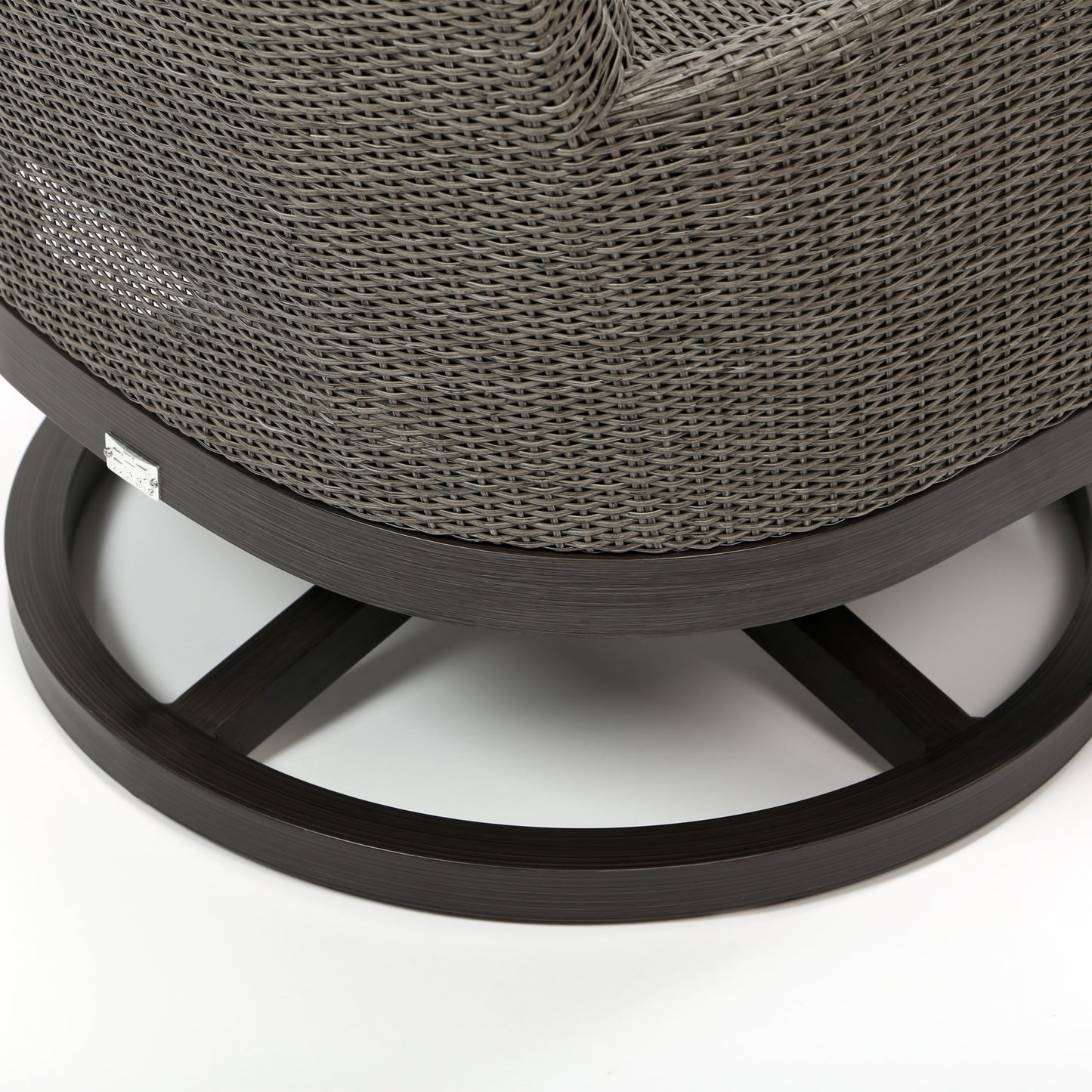 Siena Swivel Rocker Club Chair Fog Weave Detail, image 6