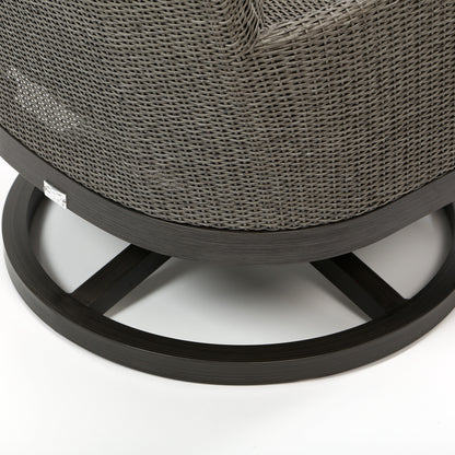 
                  Siena Swivel Rocker Club Chair Fog Weave Detail - Image 5
                