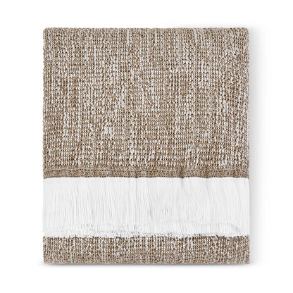 
                  Sunbrella Crosshatch Throw Latte Folded - Image 12
                