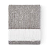 Sunbrella Crosshatch Throw Smoke Folded