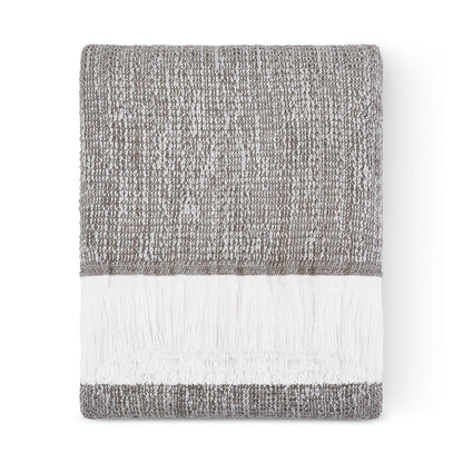 
                  Sunbrella Crosshatch Throw Smoke Folded - Image 3
                