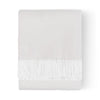 Sunbrella Crosshatch Throw White Folded