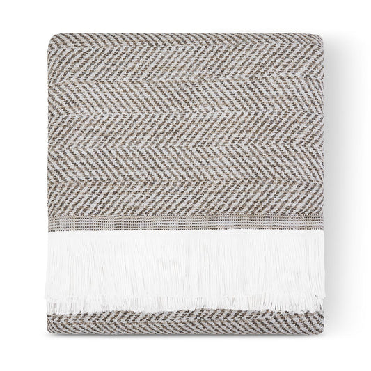 Sunbrella Herringbone Outdoor Throw