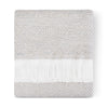 Sunbrella Herringbone Throw Cloud Folded