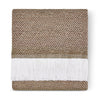 Sunbrella Herringbone Throw Spice Folded