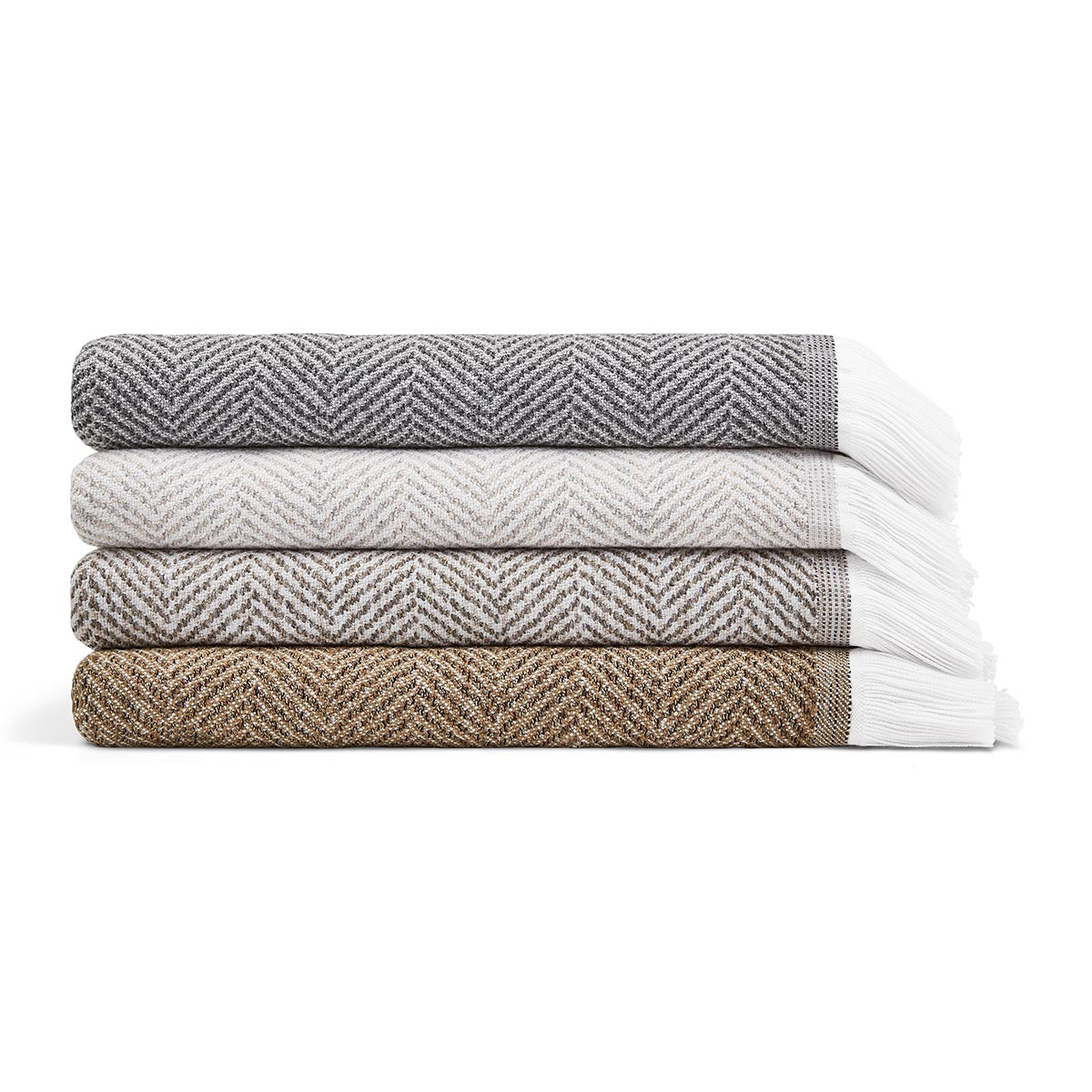 Sunbrella Herringbone Throws Colorway Stack, image 3