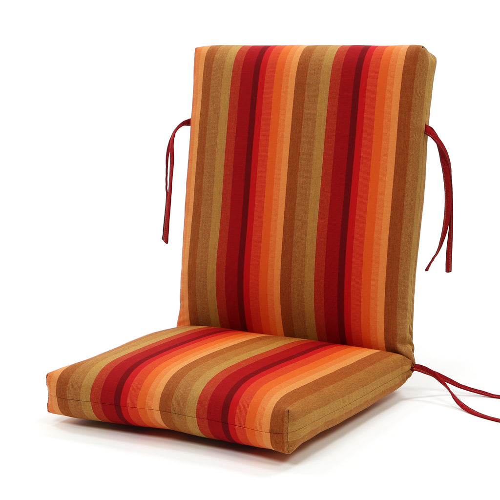 Sunbrella High Back Dining Chair Cushion Astoria Sunset