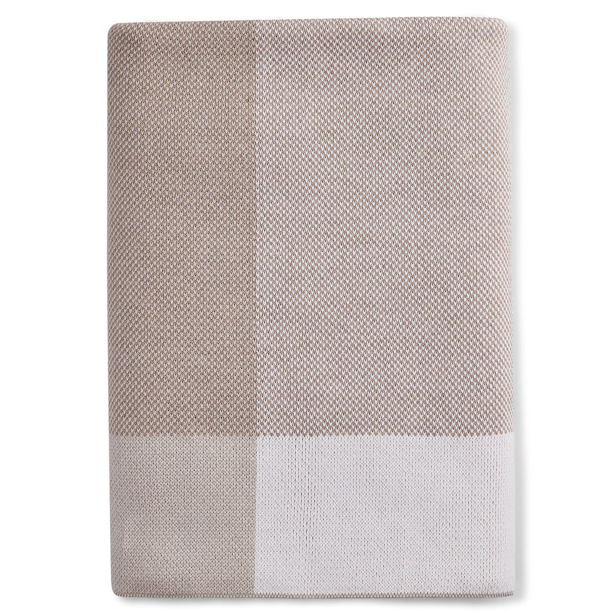Sunbrella Signature Throw Estate Plaid Fawn Folded 2, image 1