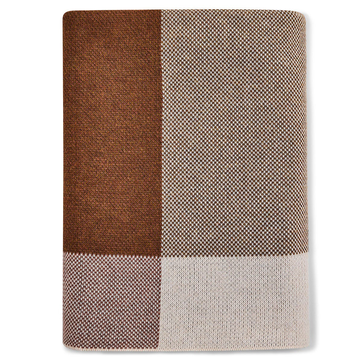 Sunbrella Signature Throw Estate Plaid Terrazzo Folded, image 3