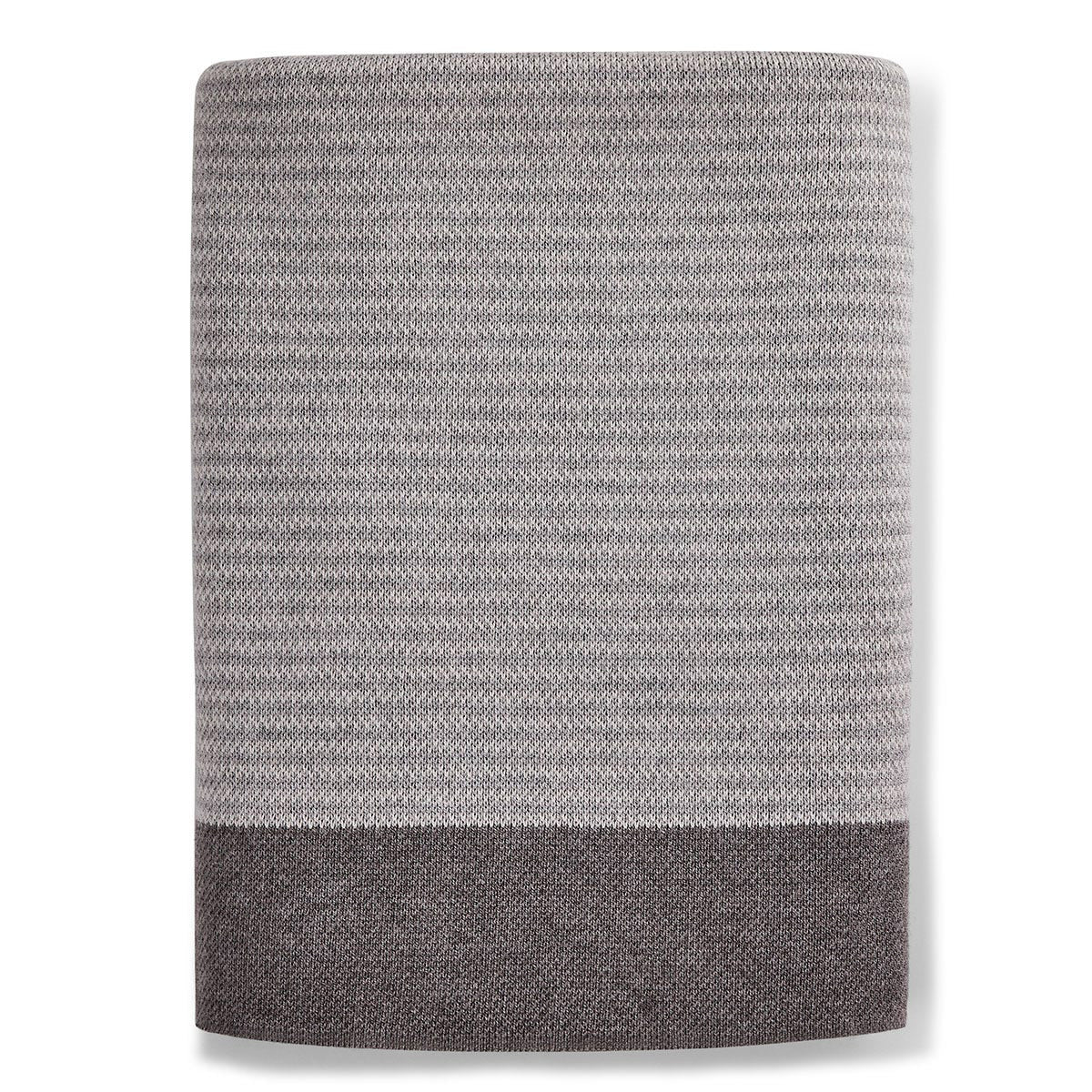 Sunbrella Signature Throw Terrace Edge Fog Folded, image 3