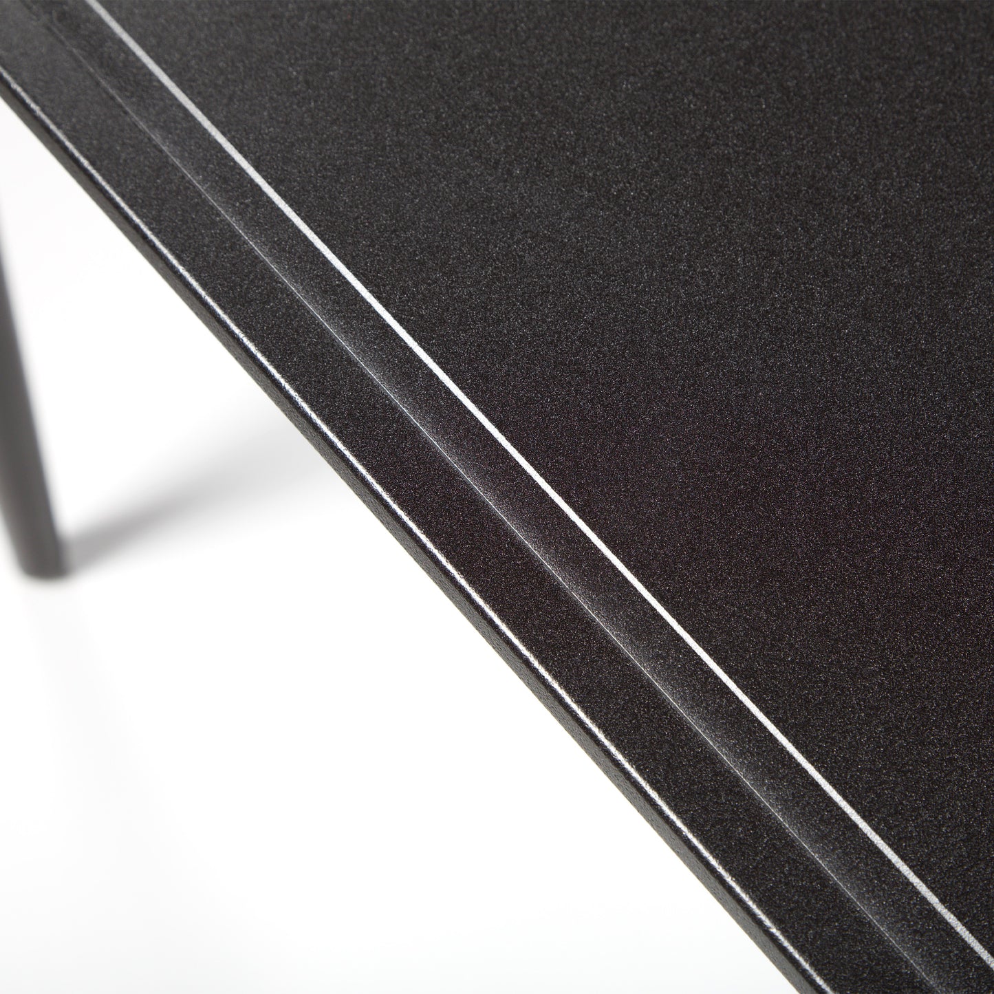 Tallinn 42 Square Dining Table Alloy Finish Detail, image 8