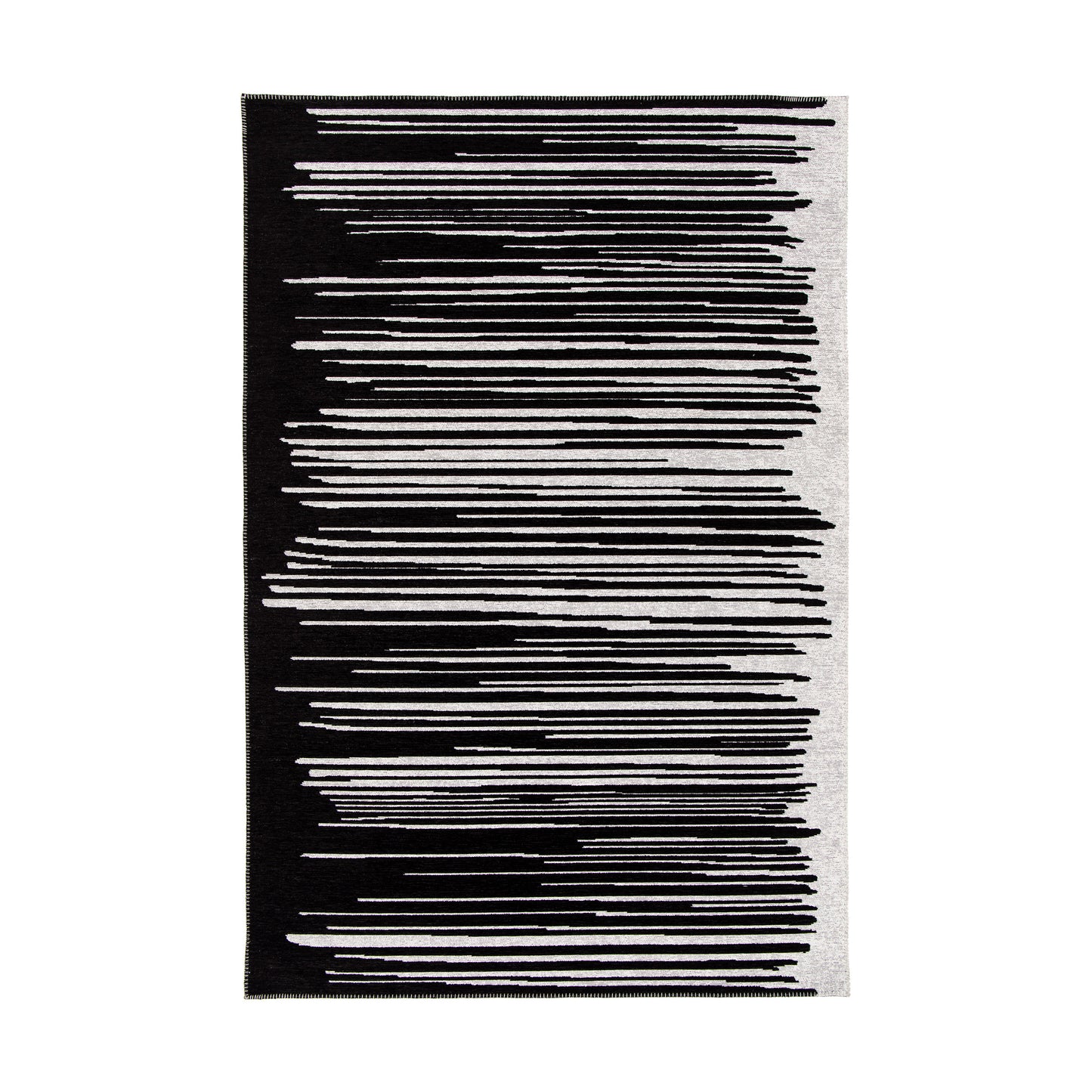 Illusion Black Mirage 5'3" x 7'4" Area Rug, image 1