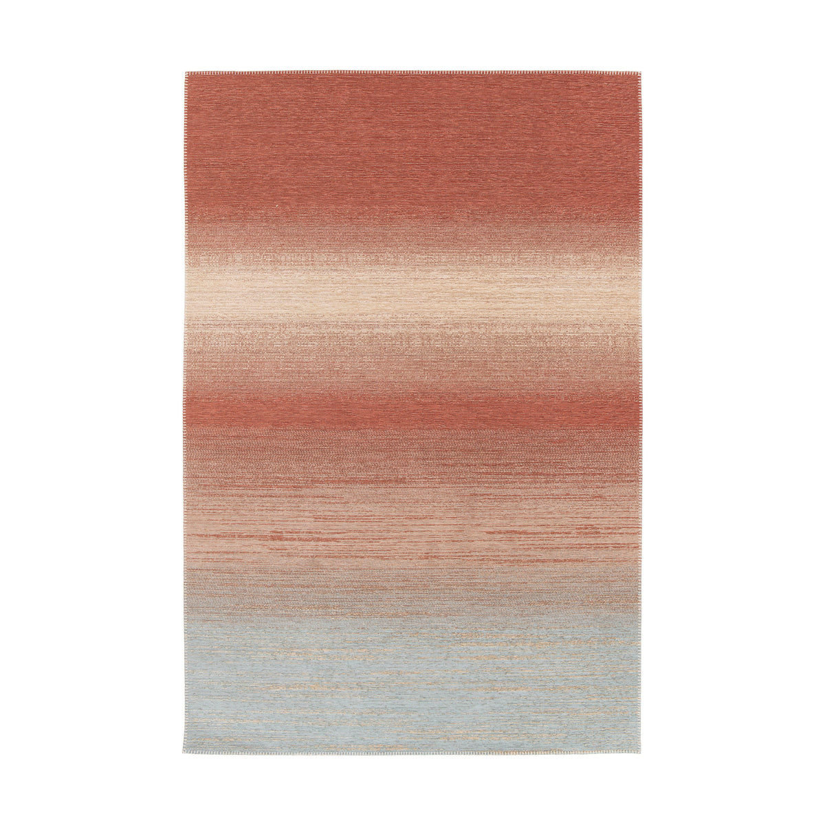 Orange Turquoise Rug Desert Sunset Orange Area Rug by Treasure Garden | Rugs | Today's Patio
