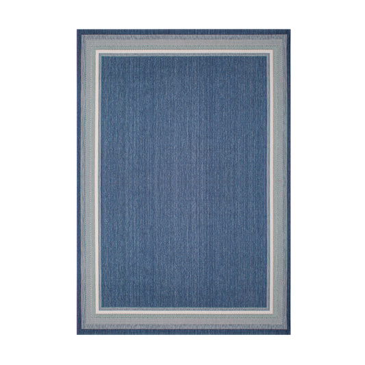 Treasure Garden 5x7 Seaside Harbour Blue Area Rug