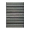 Soho Textured Stripe Black 5'3" x 7'4" Area Rug