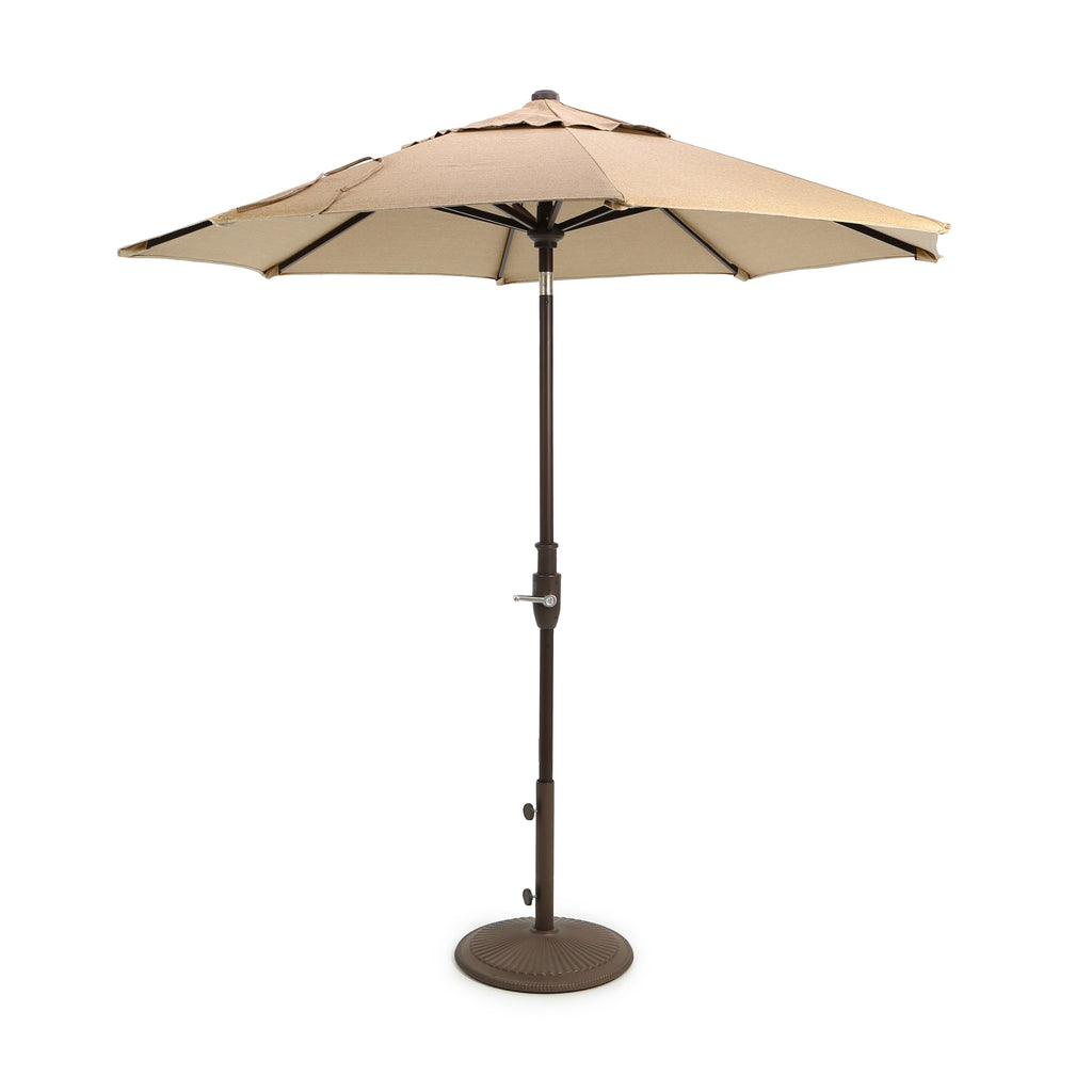 Treasure Garden 7 Half Foot Market Umbrella Glide Tilt Sesame Linen