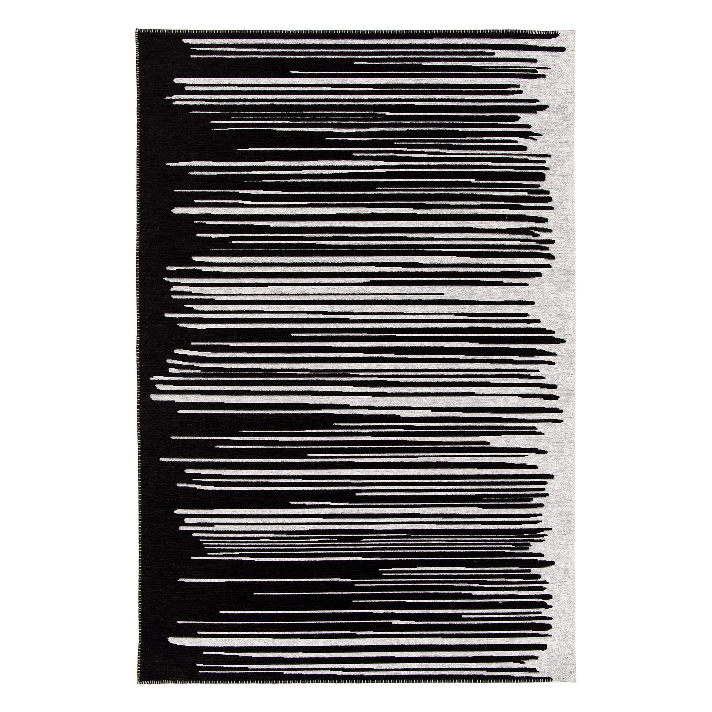 Illusion Black Mirage 7'10" x 10' Area Rug, image 1