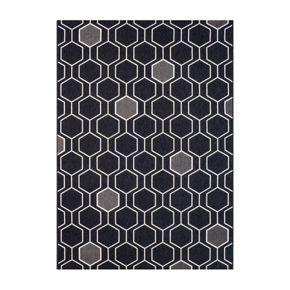 
                  Geo Black 7'10" x 10' Area Rug - Image 1
                