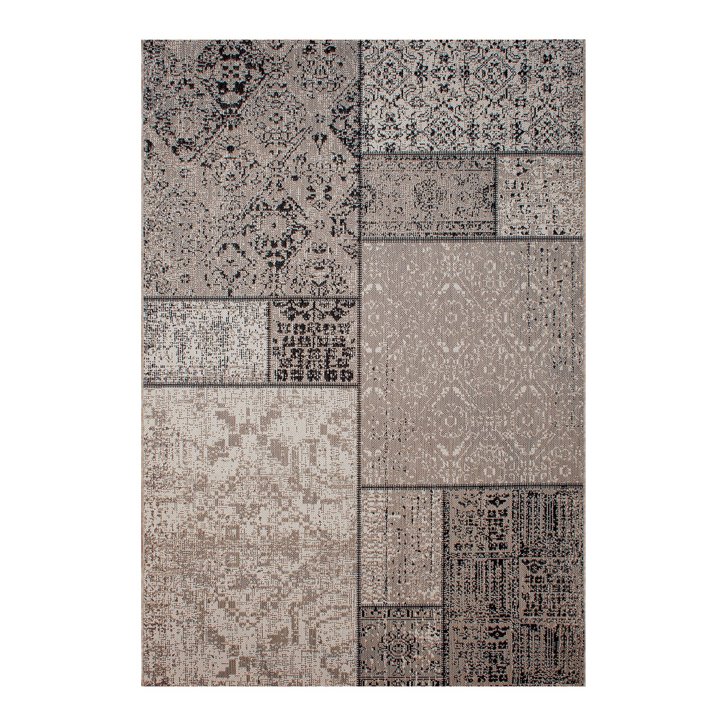 Treasure Garden 7x10 Mosiac Pebble Sand Area Rug, image 1