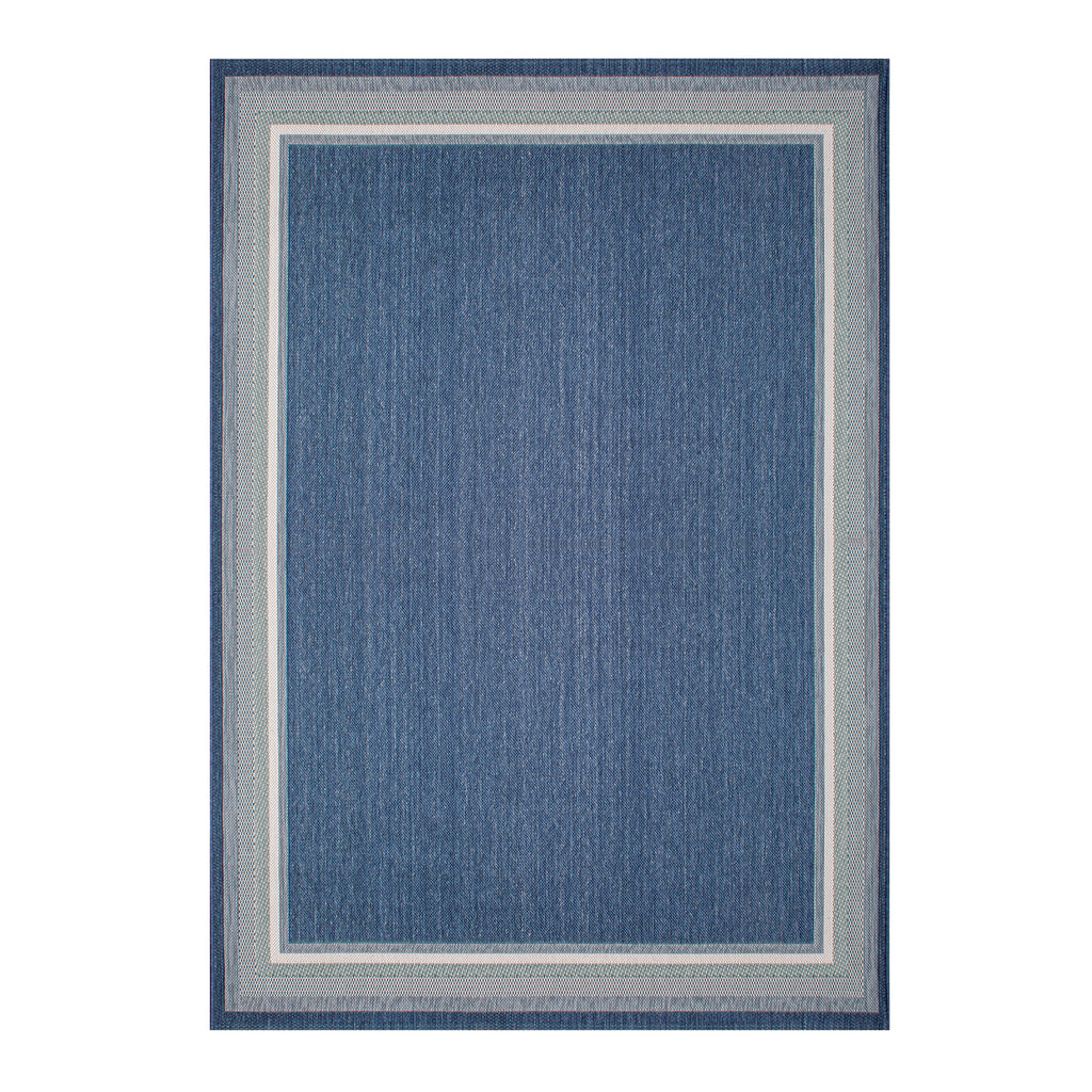 Treasure Garden 7x10 Seaside Harbour Blue Area Rug