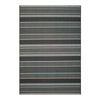 Treasure Garden 7x10 Soho Textured Stripe Black Area Rug