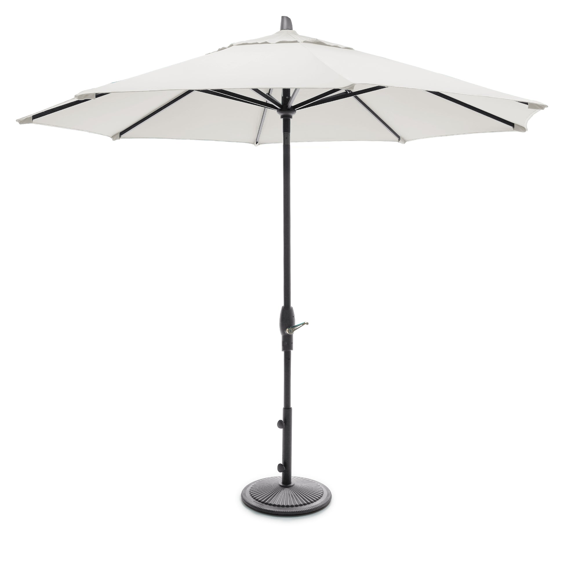 Treasure Garden 9' Auto Tilt Umbrella with Sunbrella Fabric Bronze / Natural
