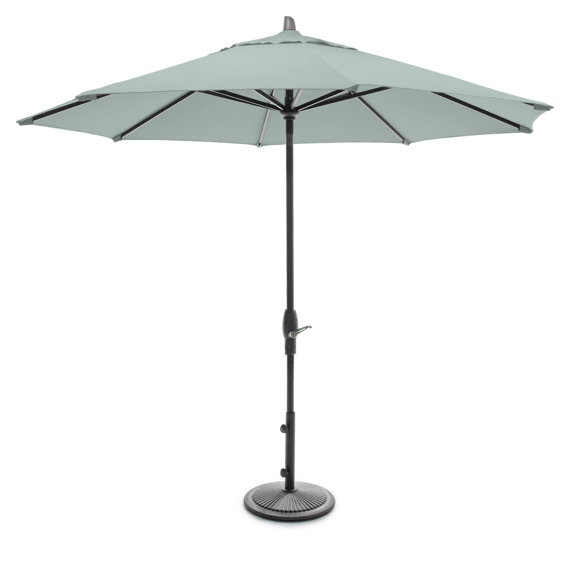 Treasure Garden 9' Auto Tilt Umbrella with Sunbrella Fabric Bronze / Henna