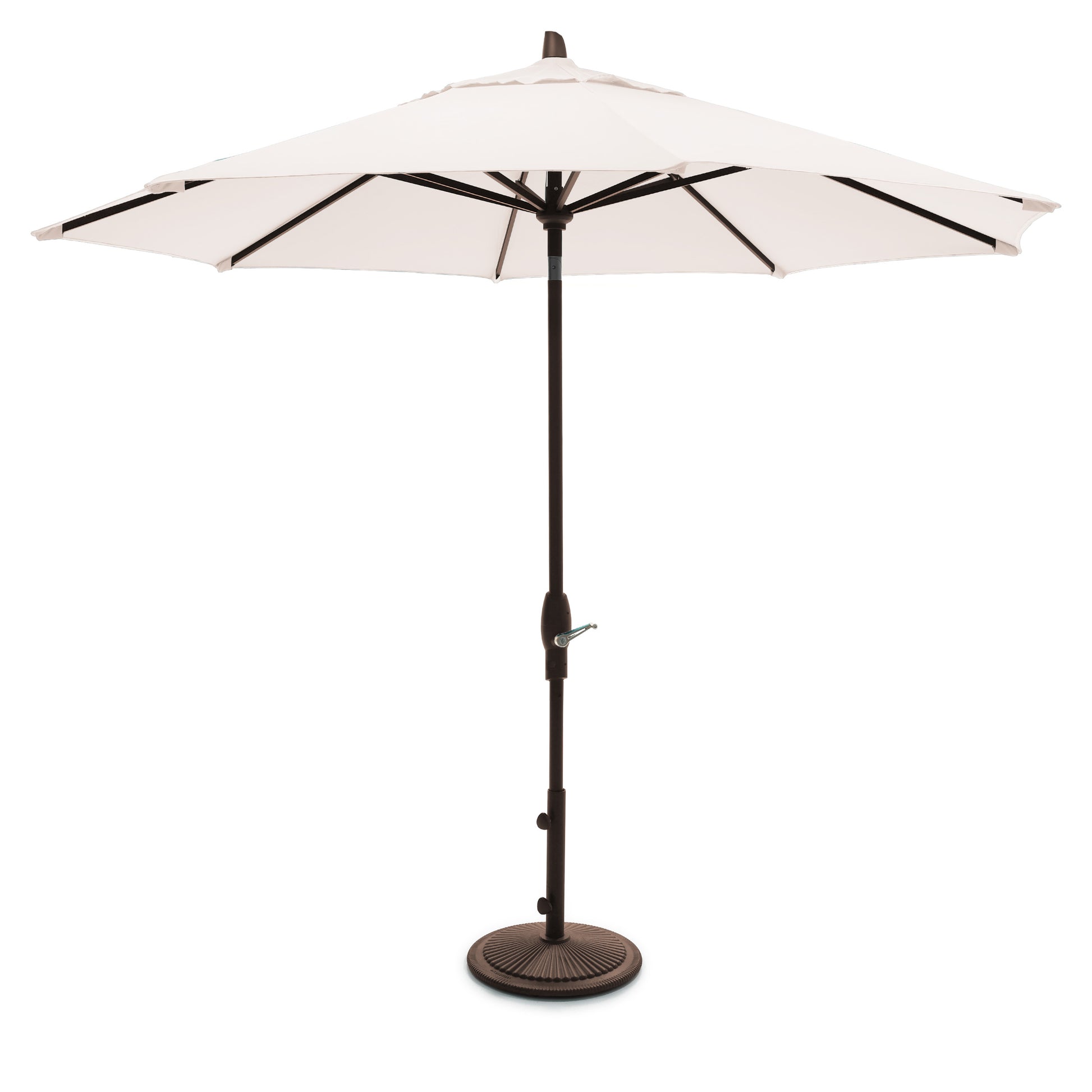 Treasure Garden 9' Auto Tilt Umbrella with Sunbrella Fabric Bronze / Natural