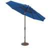 Treasure Garden 9 Foot Market Umbrella Glide Tilt Cobalt Tilted