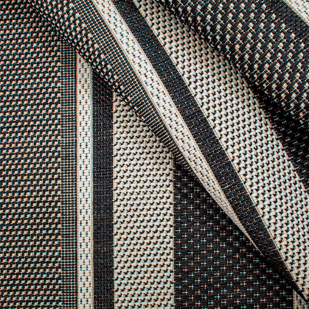 Treasure Garden Soho Textured Stripe Black Fabric Detail, image 2