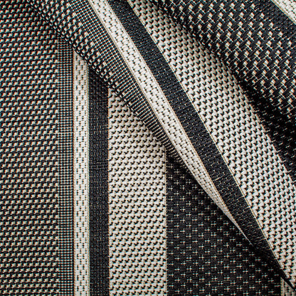 
                  Treasure Garden Soho Textured Stripe Black Fabric Detail - Image 2
                