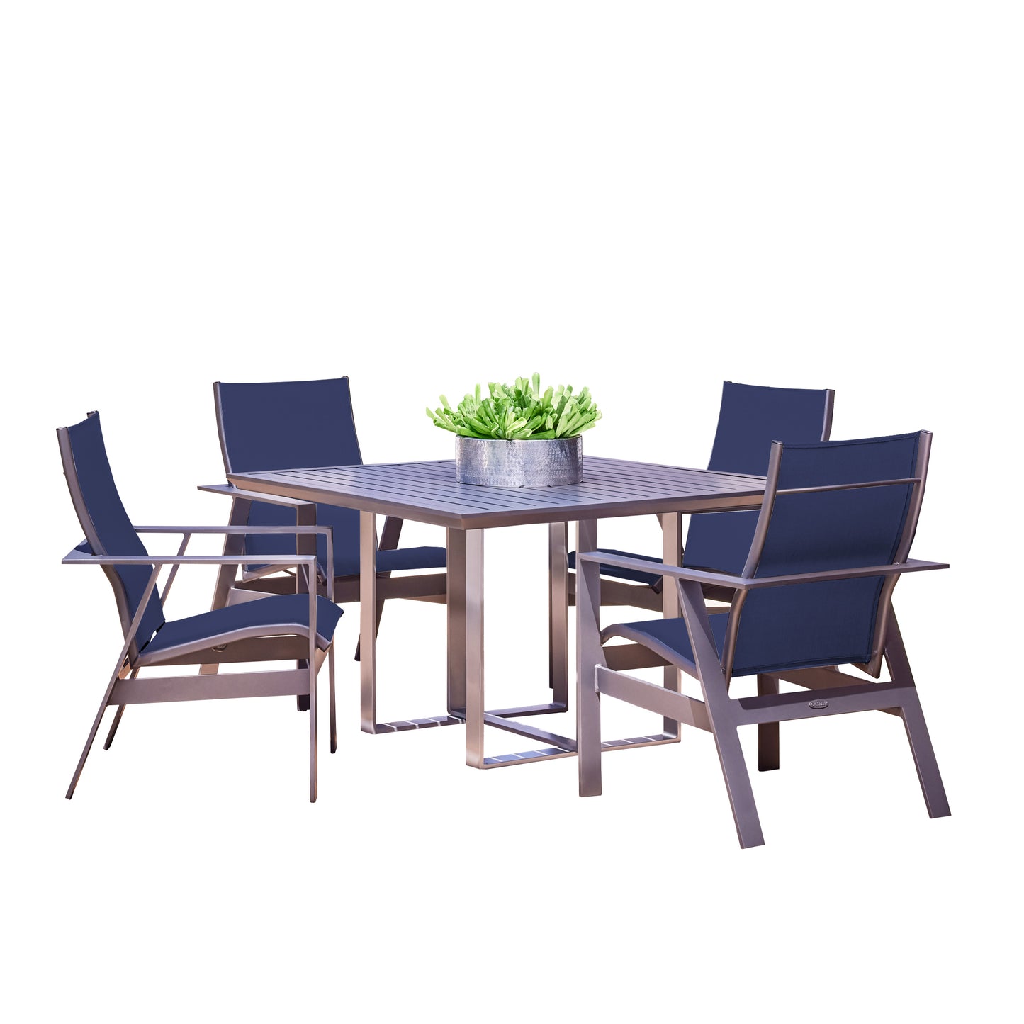 Trento Sling 5 Piece Dining Set Logan Ocean, image 6