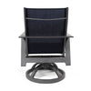 Trento Sling Swivel Rocker Dining Chair Logan Ocean Back