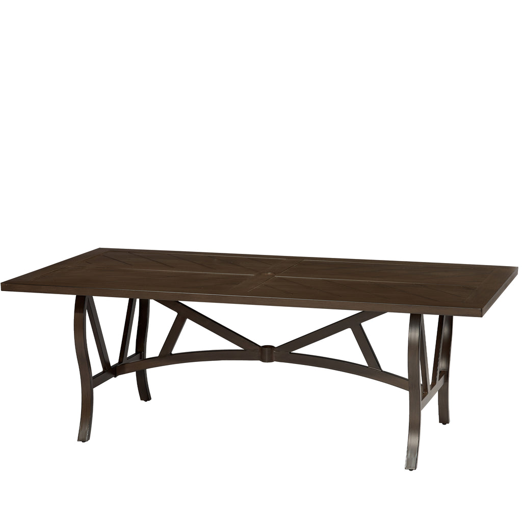 Trenton Woven Slat Top 42x82 Dining Table