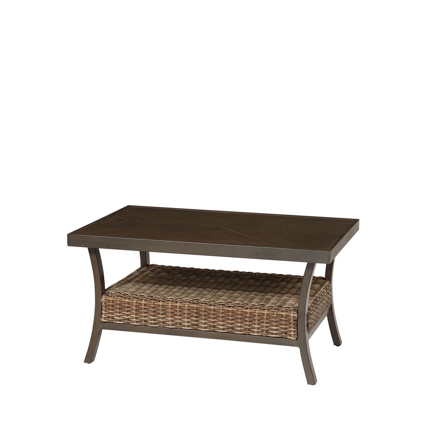 Trenton Woven Slat Top Coffee Table, image 1