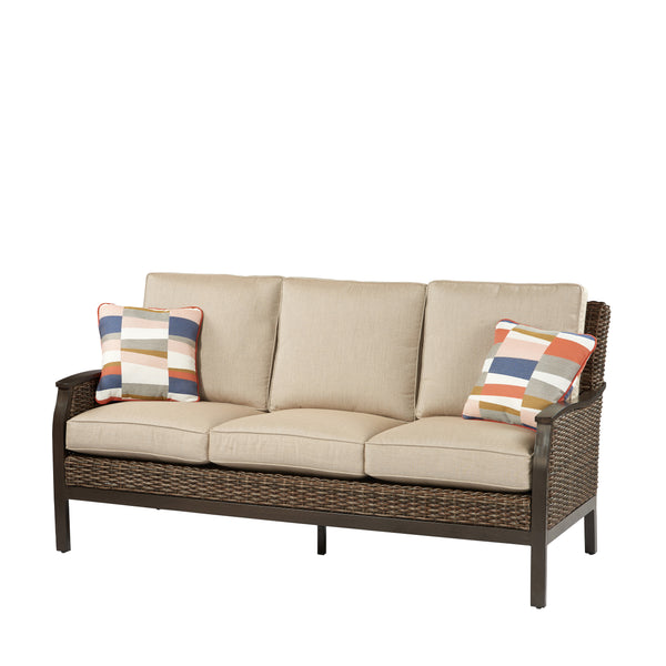 Trenton Woven Sofa by Agio | Wicker Sofa | Today's Patio