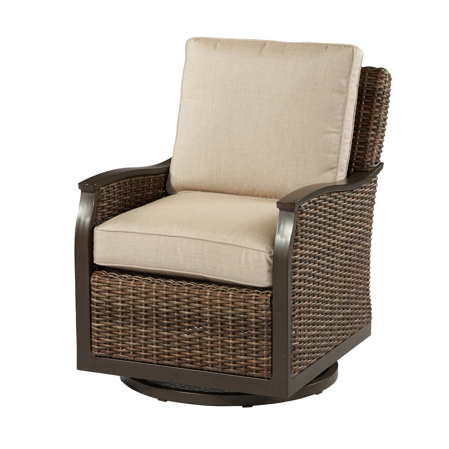 Trenton Woven Swivel Glider, image 1