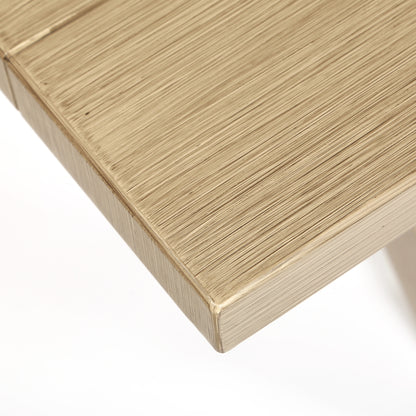 
                  Trevi 82x42 Rectangular Dining Table Flax Finish Detail - Image 2
                