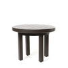 Trinidad Collection 24 Round End Table Weathered Charcoal Finish