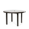 Trinidad Collection 48 Round Dining Table Weathered Charcoal Finish