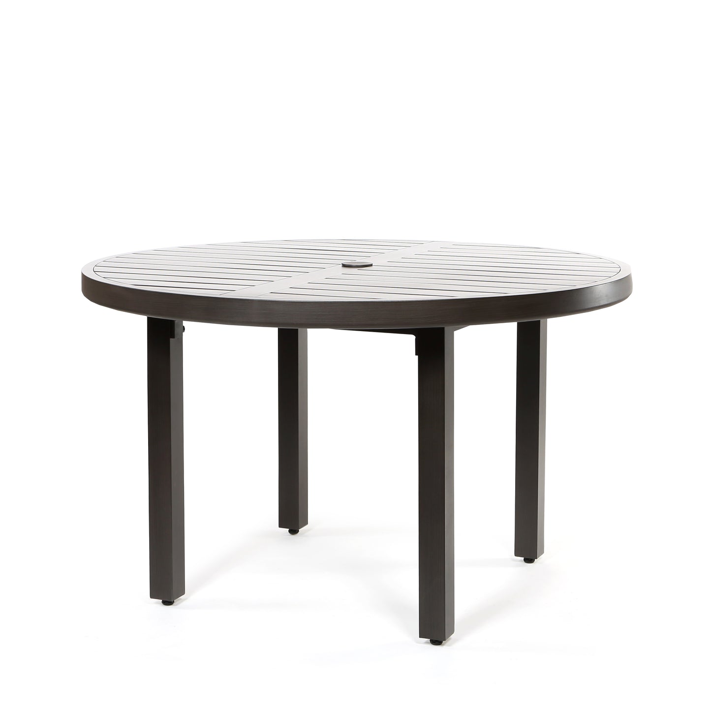 Trinidad Collection 48 Round Dining Table Weathered Charcoal Finish, image 5