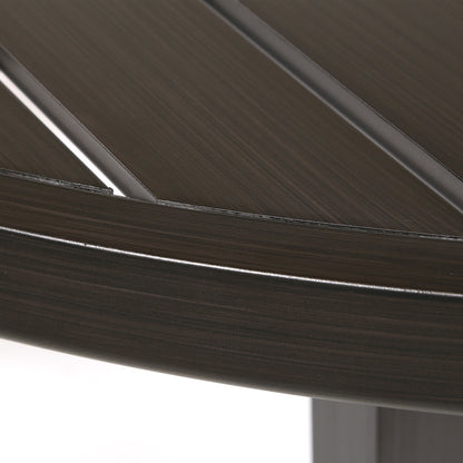 
                  Trinidad Collection 60 Round Dining Table Weathered Charcoal Finish Detail - Image 3
                