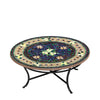 Tuscan Lemons Round Coffee Table Black Frame