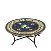 Tuscan Lemons Round Coffee Table Espresso Frame